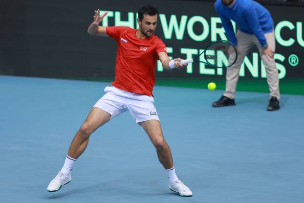 Osijek: Drugi dan Qualifier faze Davis Cupa Hrvatska - Slovačka, parovi