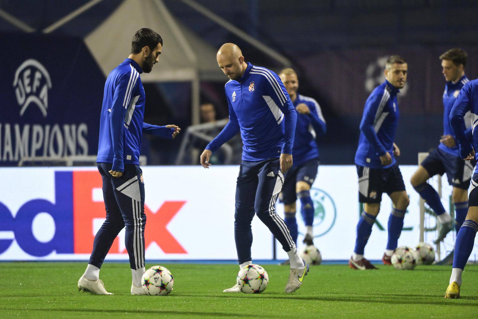 Zagreb: Dinamo odradio večernji trening uoči sutrašnje utakmice protiv Salzburga