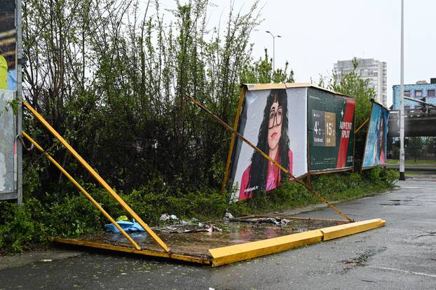 Olujno nevrijeme napravilo veliku štetu u Zagrebu