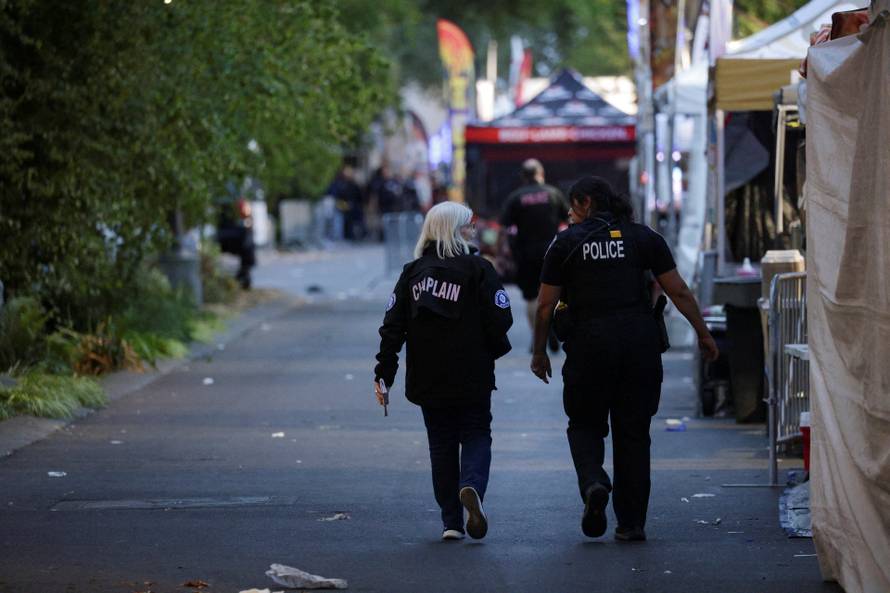 Seattle Police respond to what they described as a shooting with "multiple" victims at Seattle Center, in Seattle