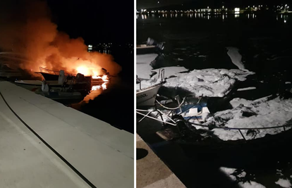 Sukošan: Gorjeli brodovi na rivi, mještani pomogli vatrogascima