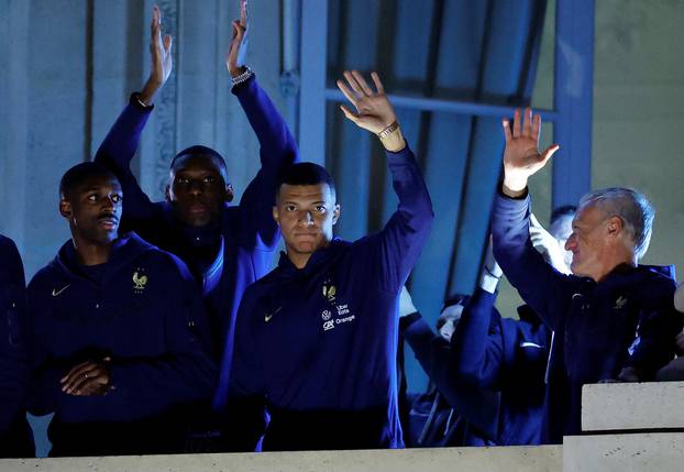 France team at Hotel Crillon after losing in the World Cup Final against Argentina