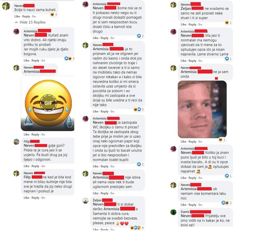 Romansa ipak nije zaživjela? Neven i Samanta ratuju online: 'Ostavila si nered i začepila WC'