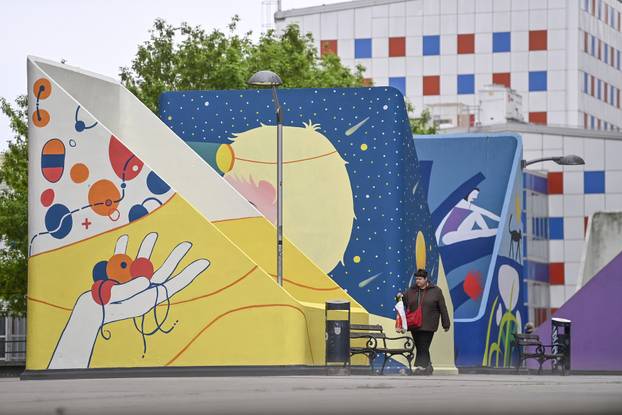 Zagreb: Novi šareni mural na platou Mamutice
