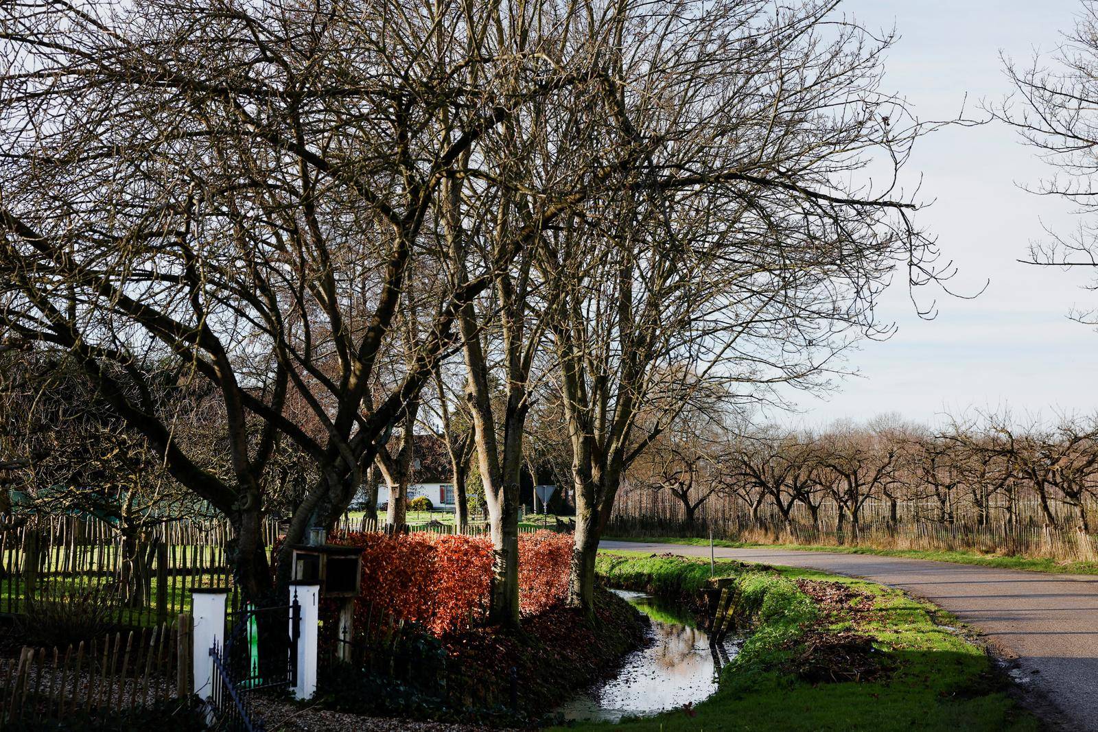 A general view of a street in the Dutch village of Ommeren