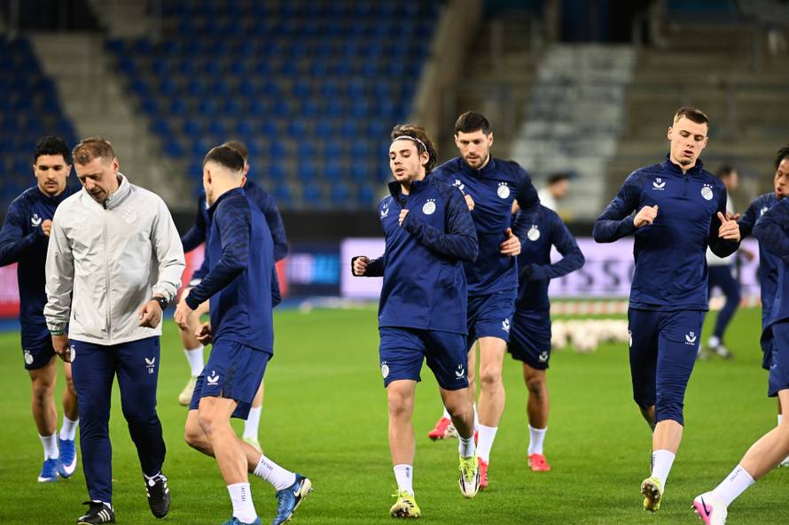 Genk: Nogometaši Dinama odradili trening uoči utakmice protiv Genka