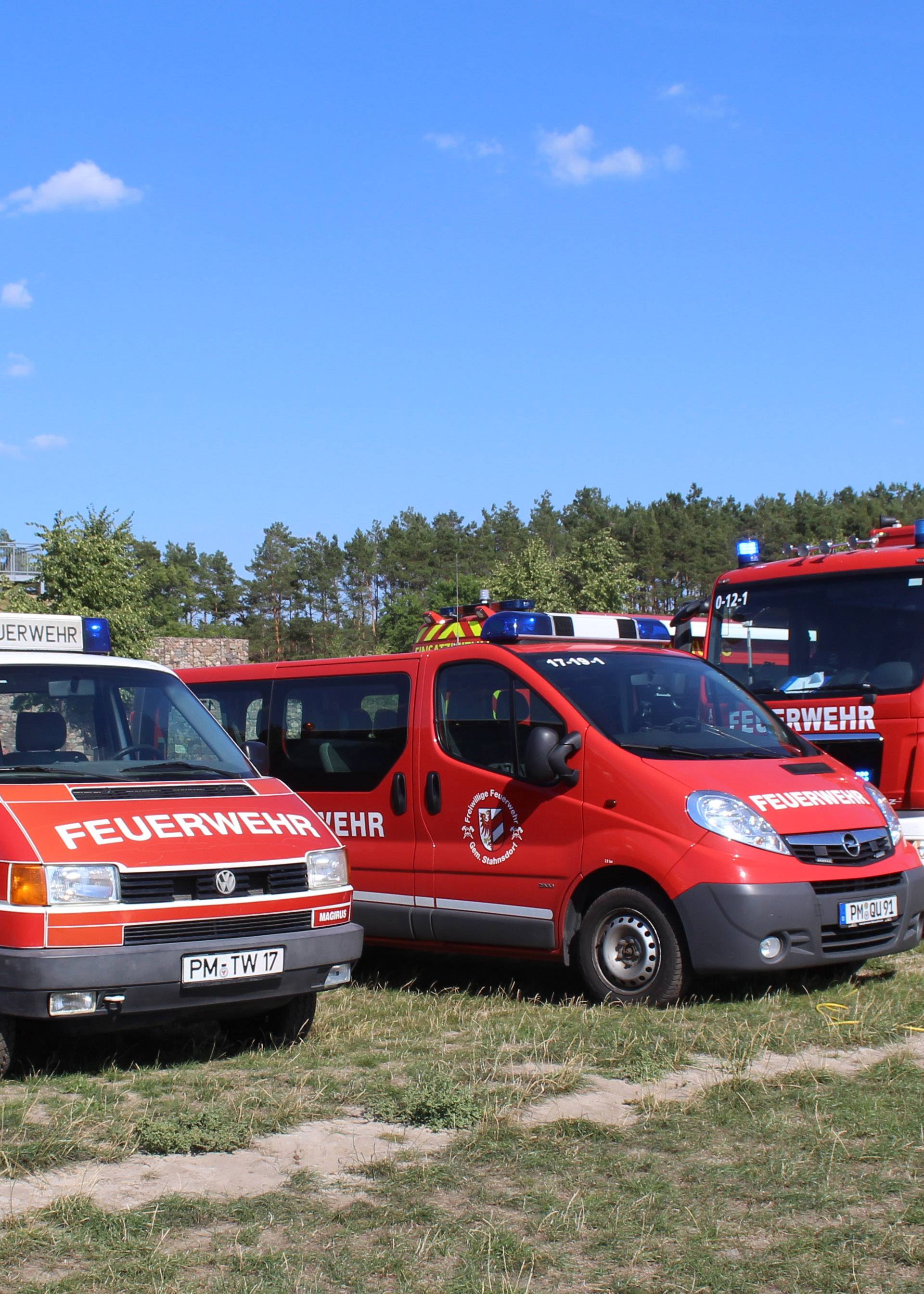 Major forest fire near Potsdam