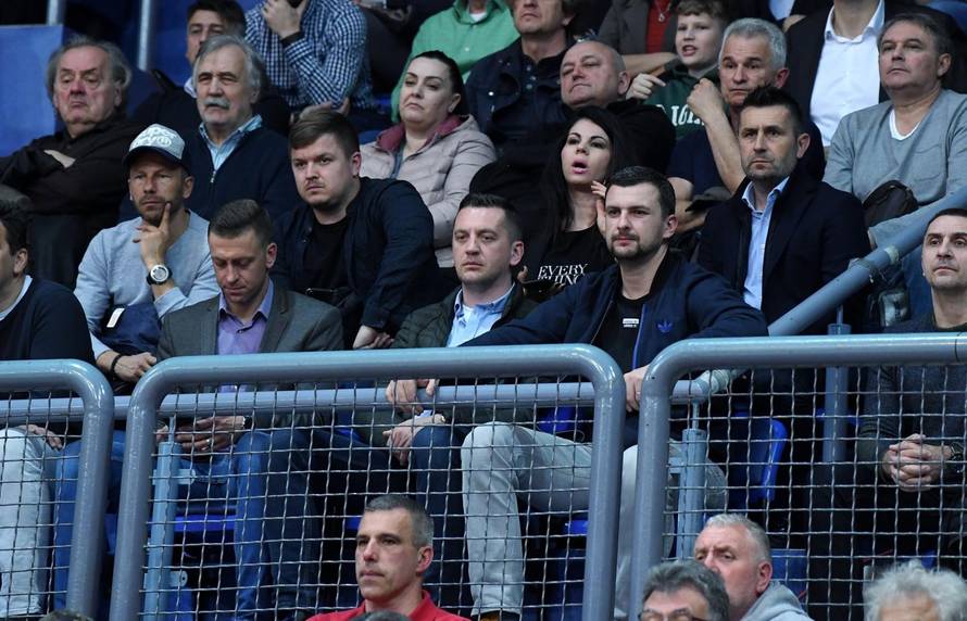 Zagreb: Nenad Bjelica sa suprugom Senkom na utakmici Cedevita-BuduÄnost Voli