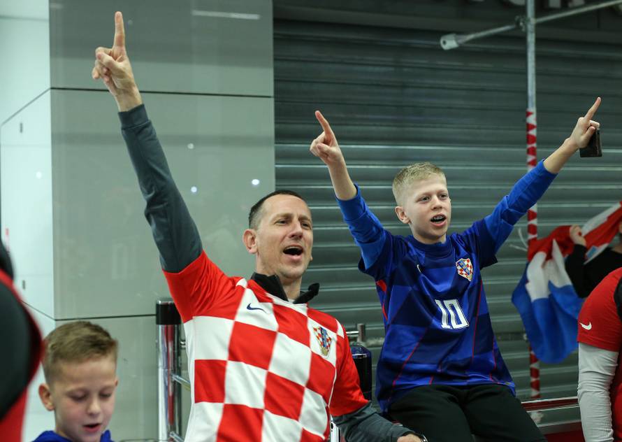 Doček brončanih rukometaša u Zračnoj luci Franjo Tuđman