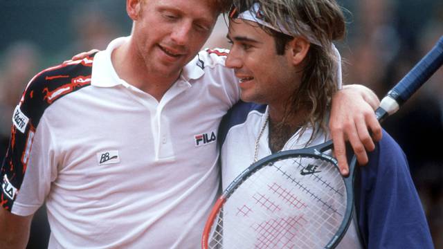 French Open 1991 - Becker und Agassi