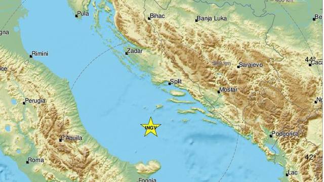 Potres jačine 2.4 po Richteru navečer protresao Jadran