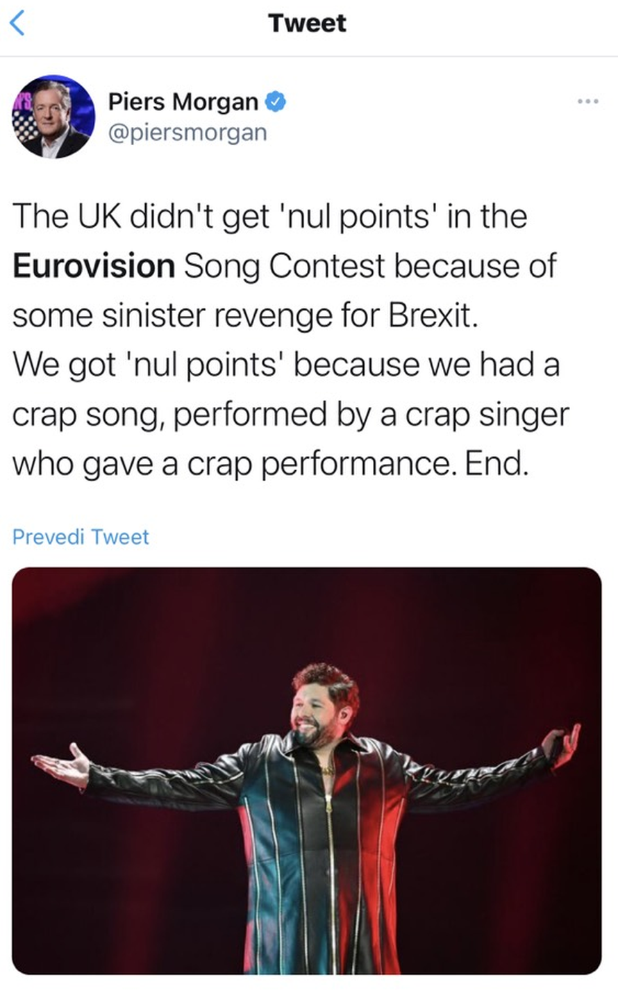 'Dobili smo nula bodova jer nam je pjesma bila sr*nje, kao i pjevač i njegova cijela izvedba'