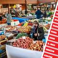 I tržnice na udaru poskupljenja: 'Ljudi sve slabije dolaze, a onda kupuju po komadu, a ne po kili'