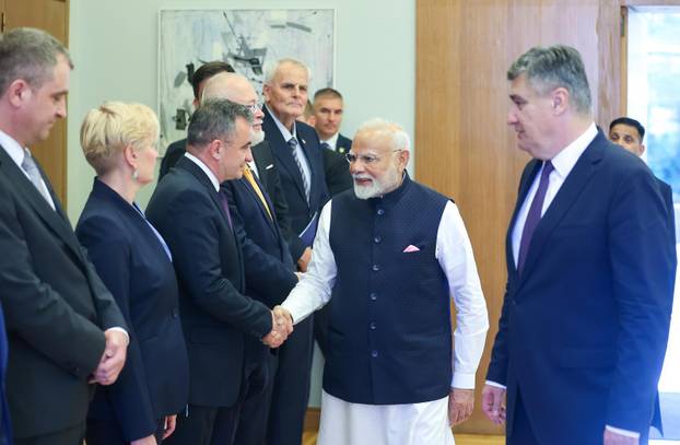 Zagreb: Zoran Milanović primio Narendru Modija