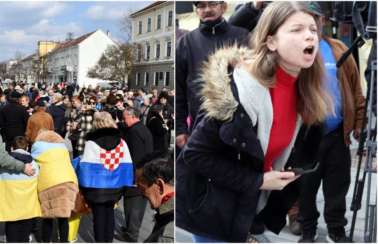 Na skupu podrške Ukrajini u Slavonskom Brodu vrijeđala okupljene: 'Što vam oni znače?'