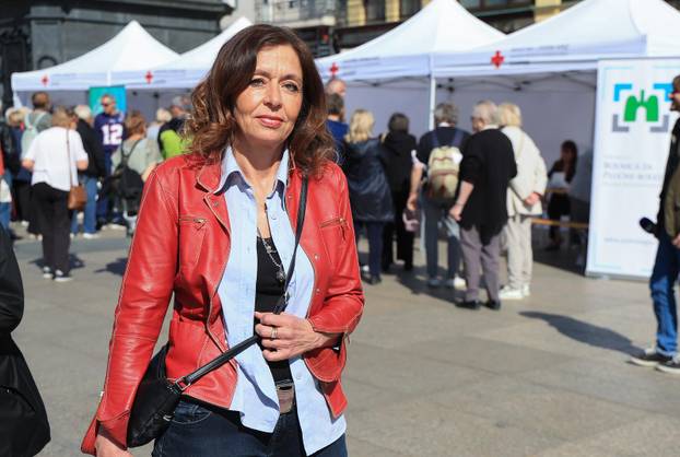 Zagreb: Obilježavanje Svjetskog dana zdravlja na Trgu bana Josipa Jelačića