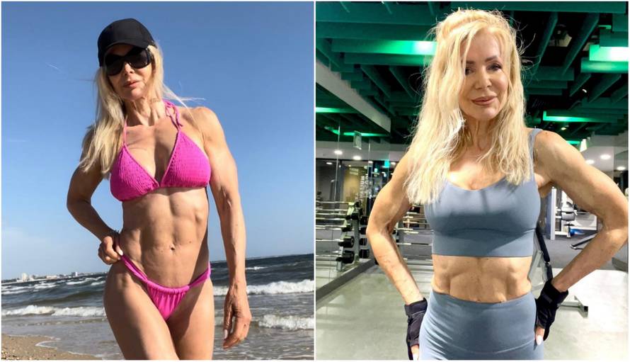 Seksi baka (64) pokazala mišiće u bikiniju i oduševila fanove