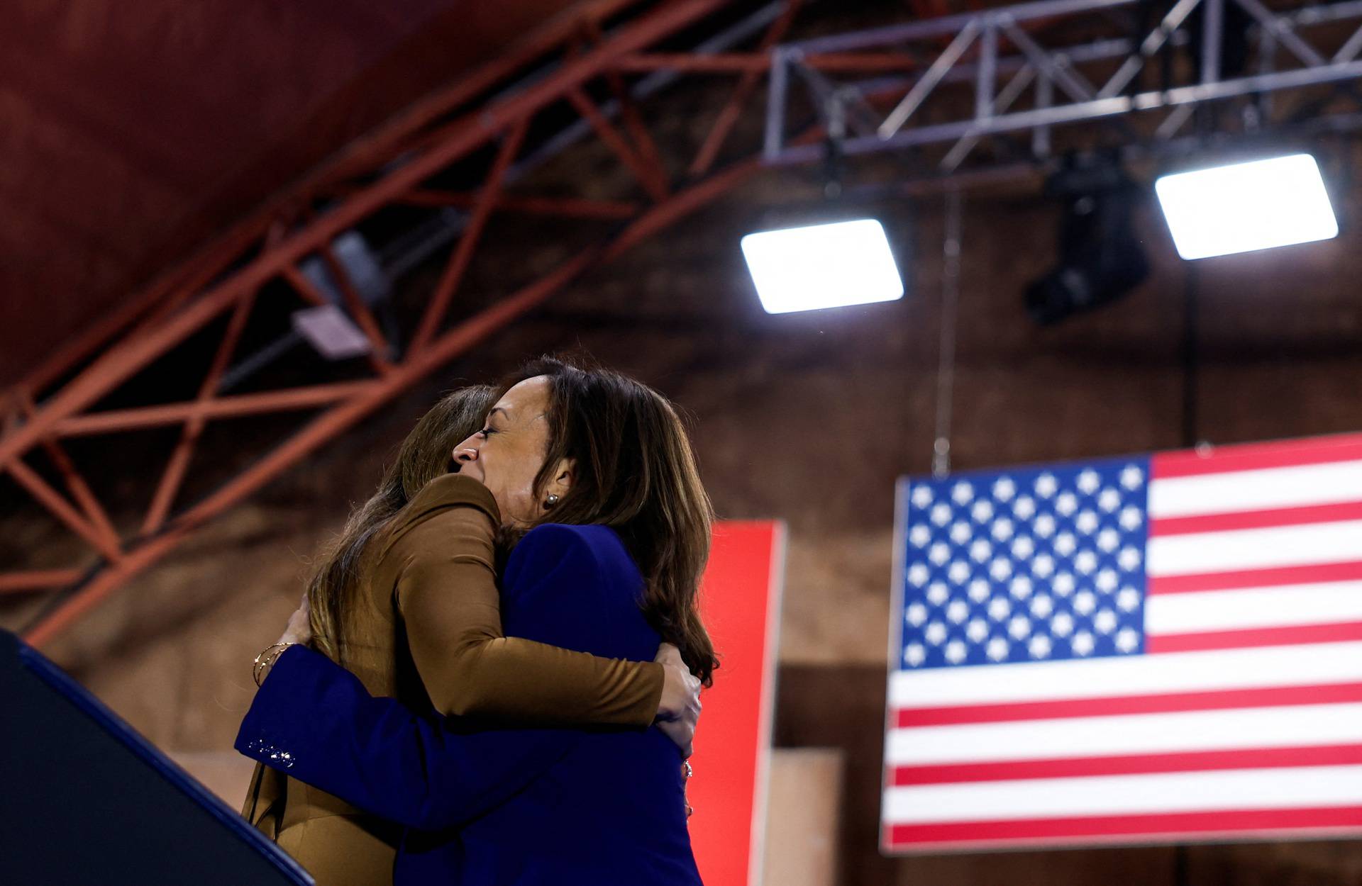 Democratic presidential nominee U.S. Vice President Kamala Harris campaigns in North Las Vegas