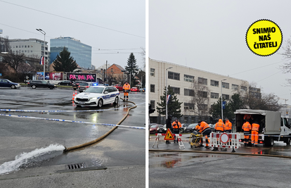 FOTO Pukla vodovodna cijev na raskrižju u Zagrebu: Evo tko je bez vode i kako voze tramvaji