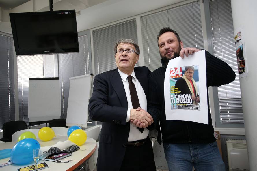 Ćiro Blažević 81. rođendan proslavio u redakciji 24sata