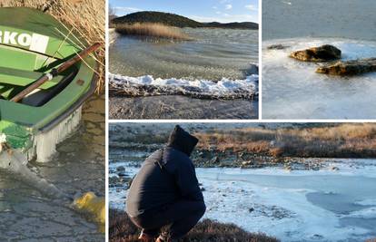 Bura i hladnoća zaledile more kod Tisnog, ali i Vransko jezero