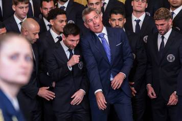 U.S. President Donald Trump honors reigning MLS champion Inter Miami CF players and team officials in Washington