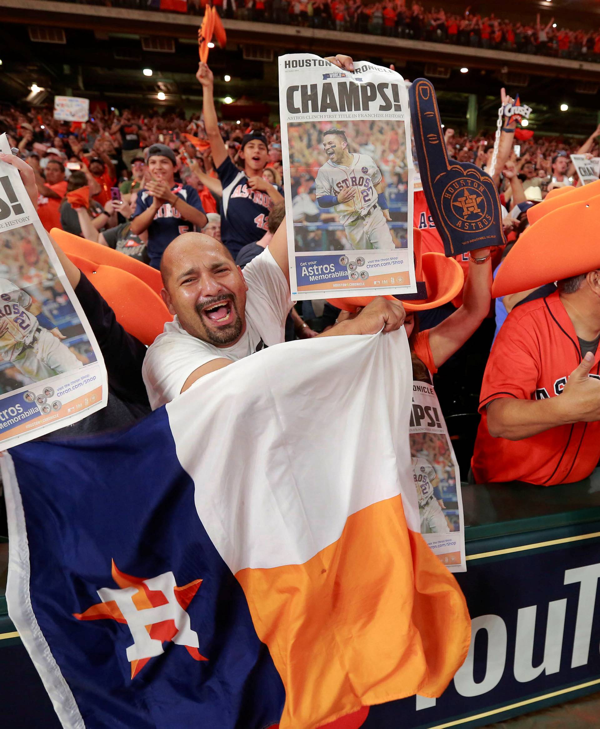 Houston Astros celebrate World Series win