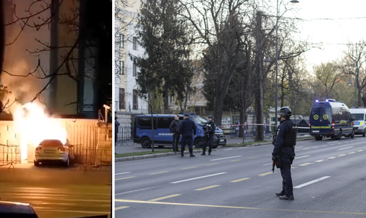 Napad na rusku ambasadu u Bukureštu: Vozač se autom zabio u ogradu, vozilo izgorjelo