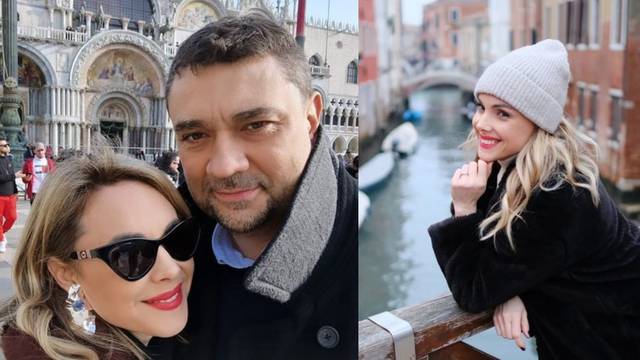 Romantika je u Veneciji: Mirna Maras uživa u zagrljaju supruga