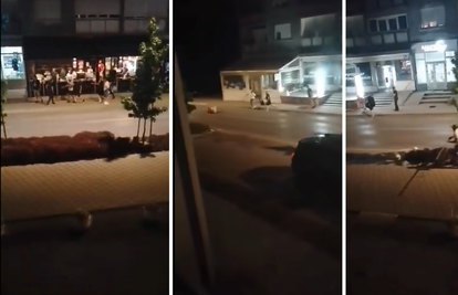 VIDEO Makljaža u Zaboku: Bacali boce na automobil, pa se potukli stolicama i štapovima
