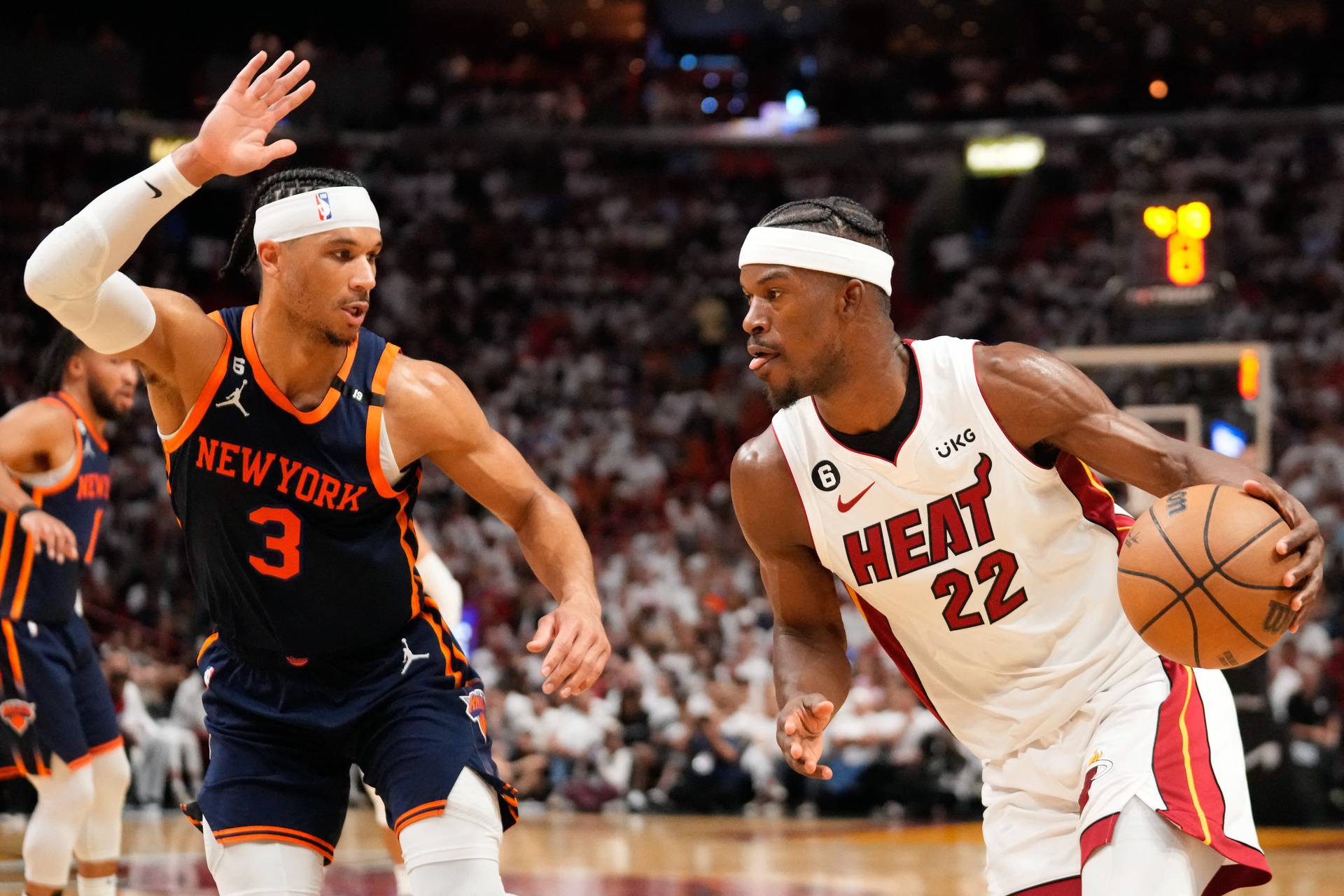 NBA: Playoffs-New York Knicks at Miami Heat