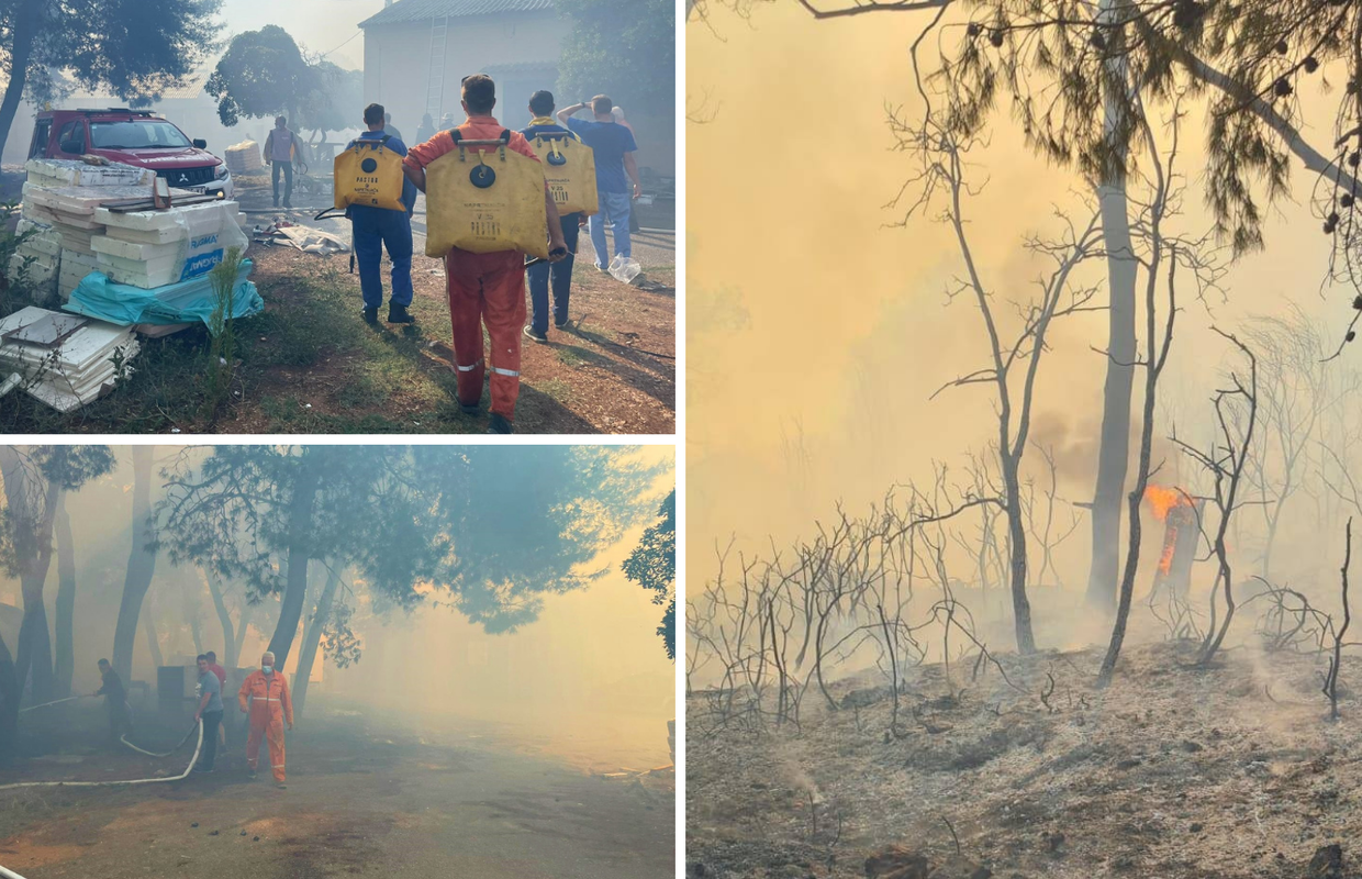 Požar na Ugljanu izbio zbog otvorenog plamena ili gorivih tvari. Morali evakuirati bolnicu