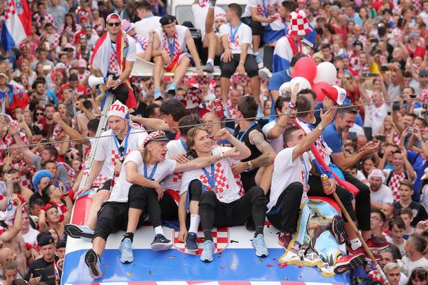 ARHIVA - 2018. Godišnjica dočeka Vatrenih nakon osvajanja srebrne medalje na SP-u u Rusiji