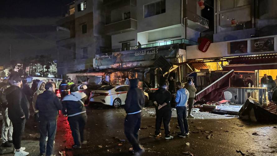 Site of an Israeli strike in Sidon