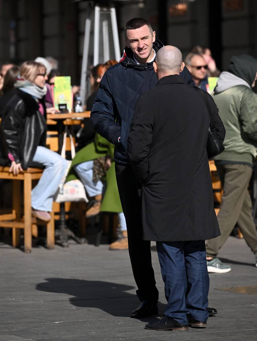 EKSKLUZIVNO Zagreb: Josip Dabro i Ivan Penava razgovarali su u centru grada 