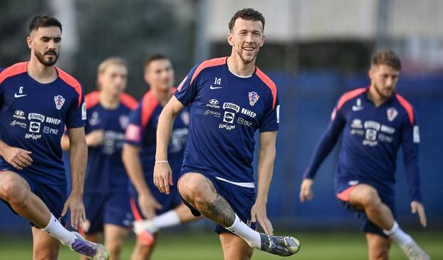 Zagreb: Trening nogometaša hrvatske nogometne reprezetacije