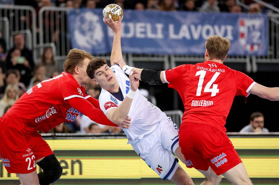 Susret 12. kola Lige prvaka između rukometaša Zagreba i Kolstada