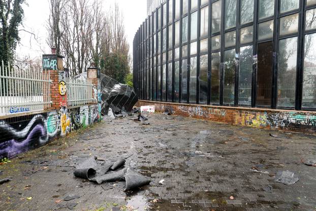 Zagreb: Usljed  jakog nevremena oštećen i Dom Dražena Petrovića