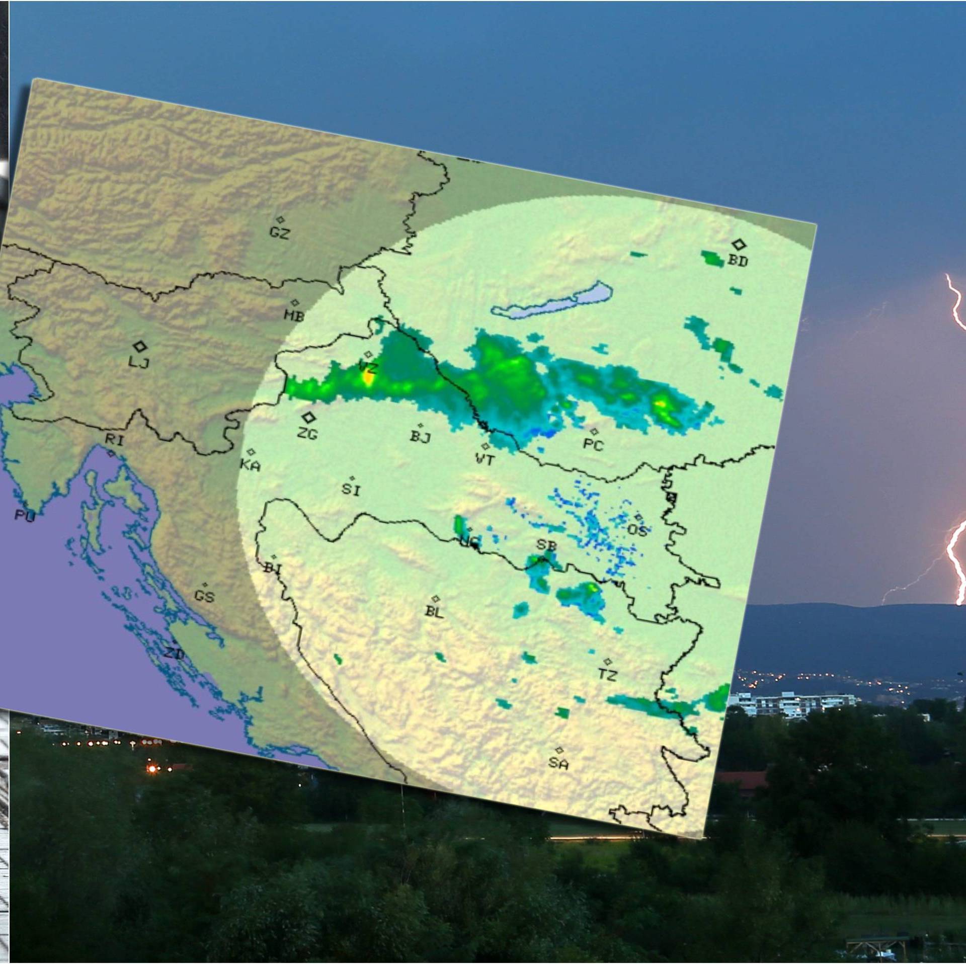 Sjever Hrvatske pogodilo jako olujno nevrijeme: Padala i tuča!