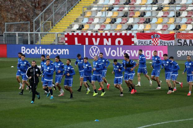 Rijeka: Trening nogometaša Cipra na stadionu Rujevica