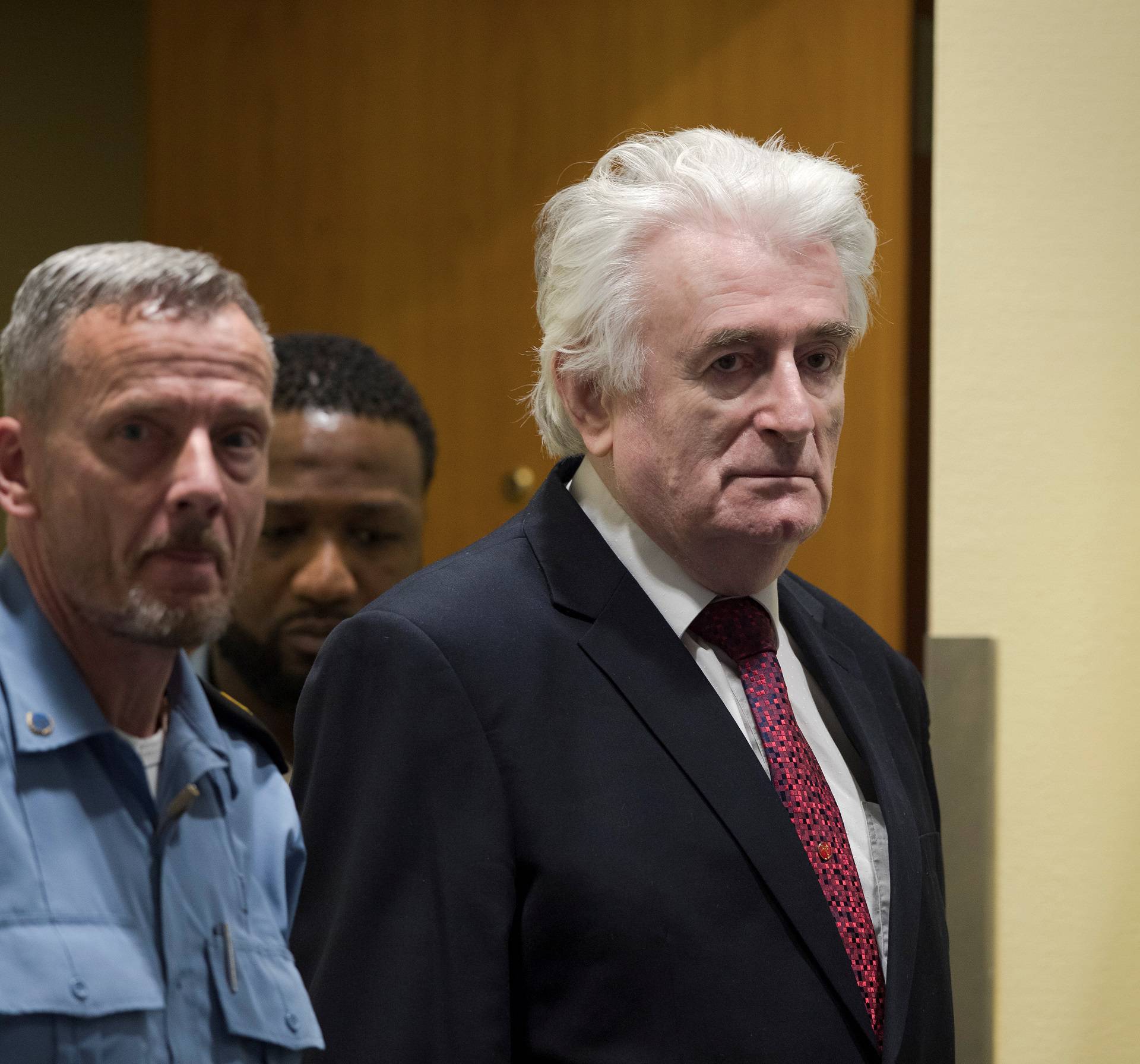 Former Bosnian Serb leader Radovan Karadzic appears before the Appeals Chamber of the International Residual Mechanism for Criminal Tribunals ("Mechanism") ruling on a appeal of his 40 year sentence for war crimes in The Hague