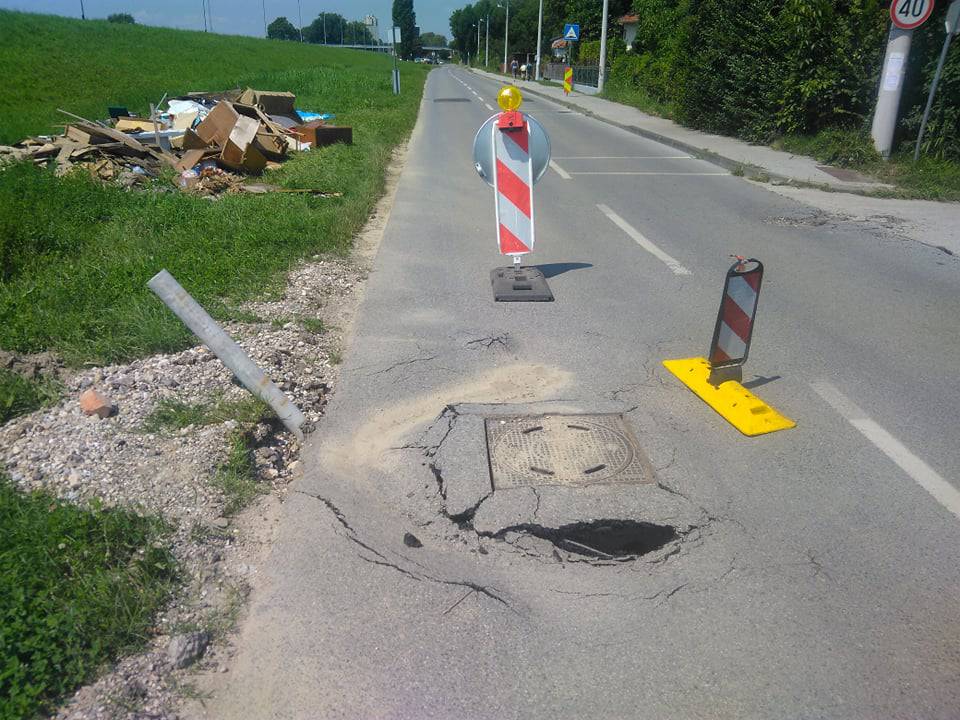 Ceste na Trnju propadaju nakon poplave: 'Netko će nastradati!'