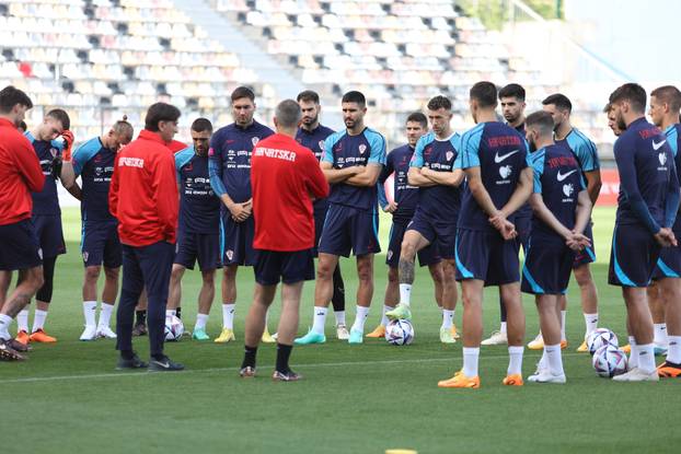 Rijeka: Trening Hrvatske nogometne reprezentacije bez Marka Livaje koji je napustio reprezentaciju