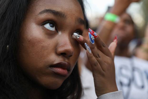 Democratic presidential nominee U.S. Vice President Harris delivers speech conceding 2024 presidential election to President-elect Trump, in Washington