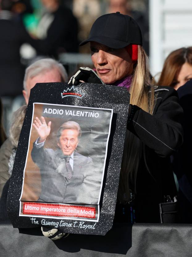 Funeral ceremony of fashion designer Valentino Garavani, in Rome