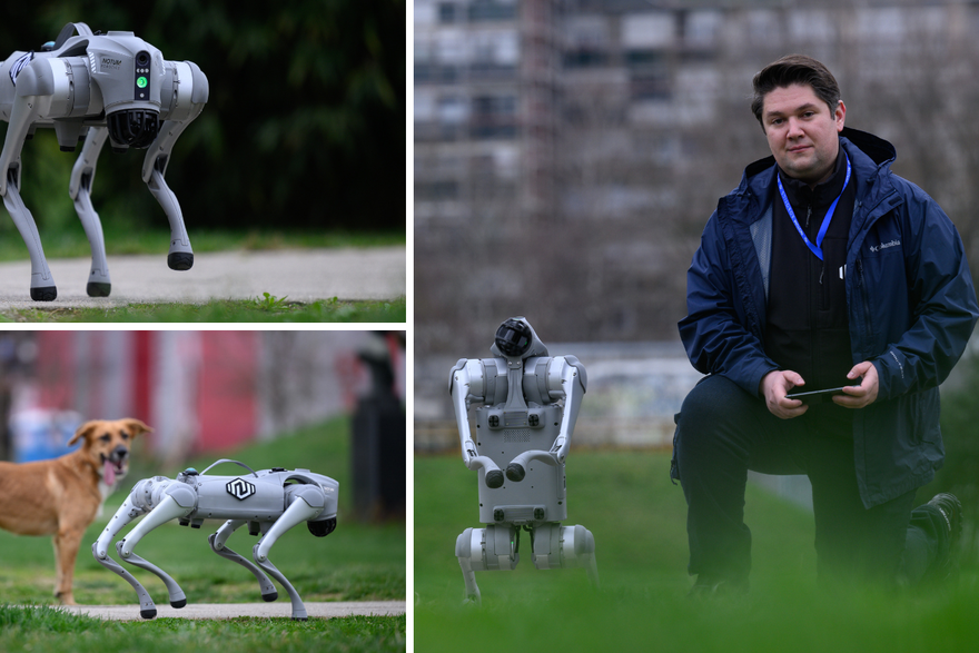 Robopsa izveli u šetnju u Velikoj Gorici: 'Ima našu pamet, mogao bi pomoći u spašavanju'