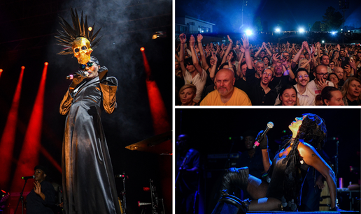 FOTO Zlatna maska, rukavice, koža: Grace Jones oduševila je Zagrepčane glasom i stajlingom