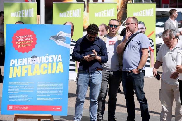 Zagreb: SDP i Možemo još jednom o "Plenkovićevoj inflaciji", HDZ došao na presicu