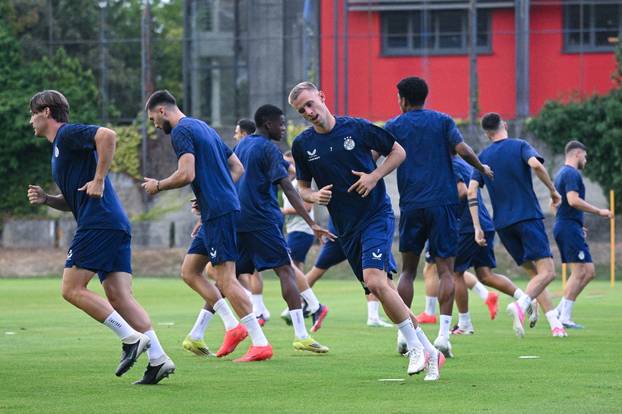 Zagreb: Trening nogometaša Dinama uoči utakmice protiv Vikinga