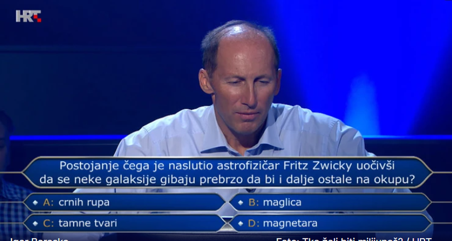 Bivši olimpijac Boraska odustao na pitanju za 250 tisuća kuna u Milijunašu: Znate li vi odgovor?